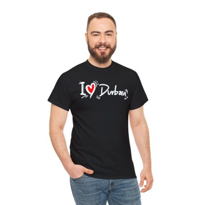 I Love Durban Unisex Heavy Cotton Tee - Image 5