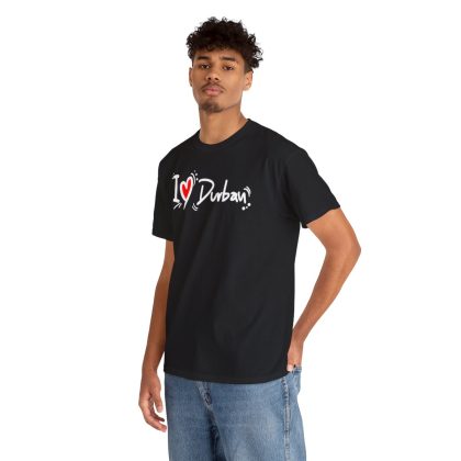 I Love Durban Unisex Heavy Cotton Tee - Image 6