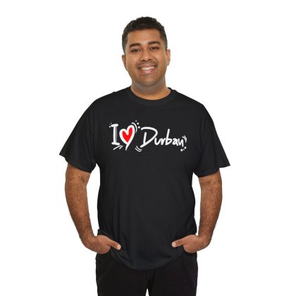 I Love Durban Unisex Heavy Cotton Tee - Image 8