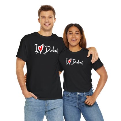 I Love Durban Unisex Heavy Cotton Tee - Image 10