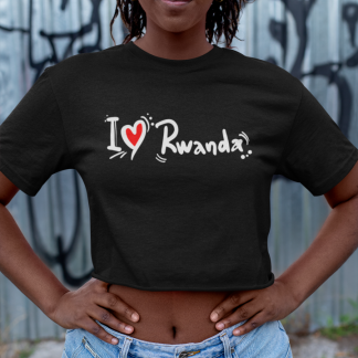 I Love Rwanda Champion Women’s Heritage Cropped T-Shirt
