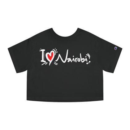 I Love Nairobi Champion Women’s Heritage Cropped T-Shirt – Black, 2XL