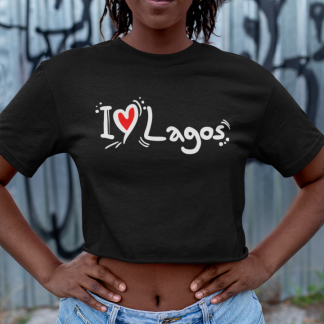 I Love Lagos Champion Women’s Heritage Cropped T-Shirt