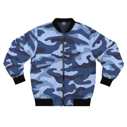 Men's Navy Bomber Jacket - Image 2