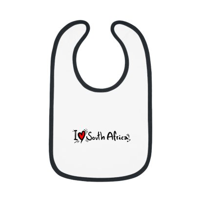 I Love South Africa Baby Bib - Adorable Little Lion Collection for Your Baby - Image 2