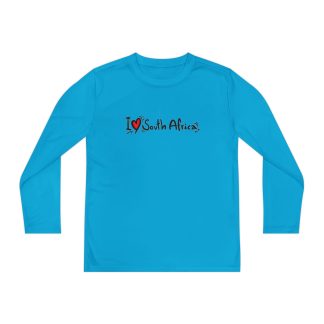 I Love South Africa Youth Athletic Tee – Sport-Tek Edition – Atomic Blue, M