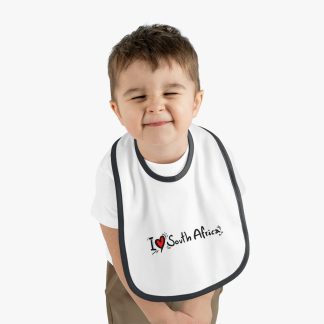 I Love South Africa Baby Bib – Adorable Little Lion Collection for Your Baby