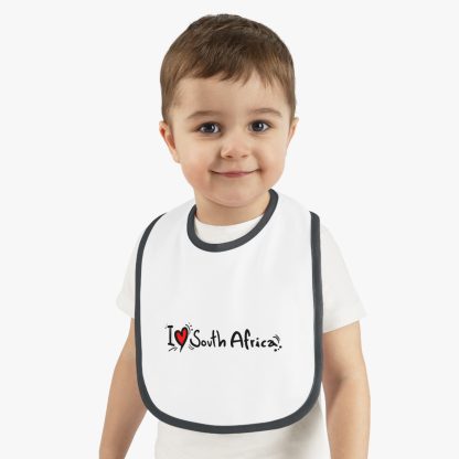 I Love South Africa Baby Bib - Adorable Little Lion Collection for Your Baby - Image 3