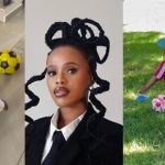 Natasha Thahane shows off her son’s football skills (Video)