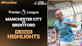 Erling Haaland powers Manchester City to victory! | #MCIBRE #PremierLeague 2024/25 Highlights