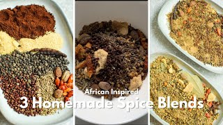 3 Homemade Spice Blends with African spices