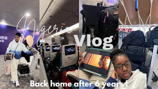 TRAVEL VLOG | GOING BACK TO NIGERIA AFTER 6 YEARS 🥳 | family time, friends,...