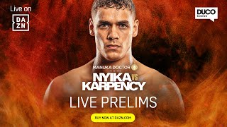 DAVID NYIKA VS. TOMMY KARPENCY PRELIMS LIVESTREAM