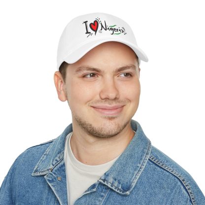 I Love Nigeria Low Profile Baseball Cap - Image 5