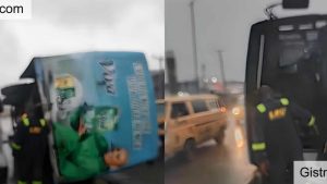 VIDEO: Tragedy As Fully Loaded Lagos BRT Bus Topples, Many Injured