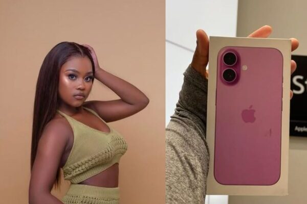 Naledi Aphiwe shows off her new iPhone worth R19k