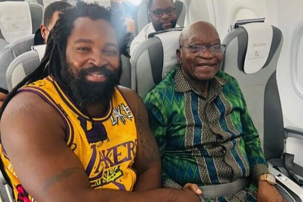 Big Zulu shares a special moment with former president Jacob Zuma