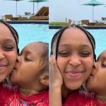 “My baby can swim”: Minnie Dlamini gushes over her son’s first medal