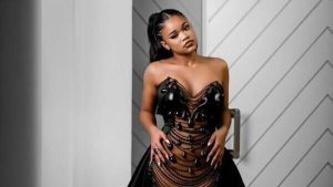 Pearl Thusi’s daughter, Thando Mokoena stuns in Gert-Johan Coetzee creation at her prom (Photos)